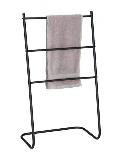 Handtuchständer Mod. Aracena Schwarz, aus Metall 