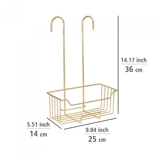 Thermostat-Dusch-Caddy Mod. Milo Gold, Edelstahl rostfrei 