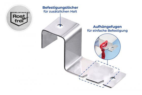 Fensterhaken 8er Set, für Fensterrahmen bis 1,8 cm geeignet 