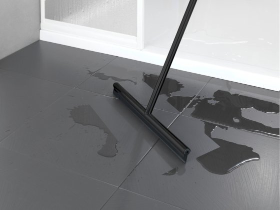 Edelstahl Boden-und Fensterwischer Mod. Rosole Schwarz, 40 cm Wischbreite 