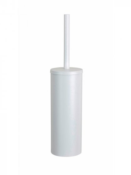 WC-Garnitur Mod. Orea White matt, freistehend, aus rostfreiem Edelstahl 