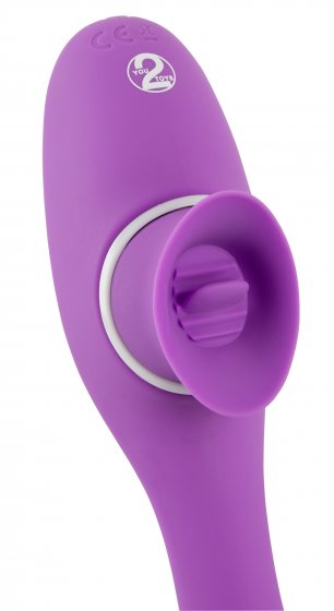 Vibrator mit Klitorisreizer 2 Function Bendable Vibe 