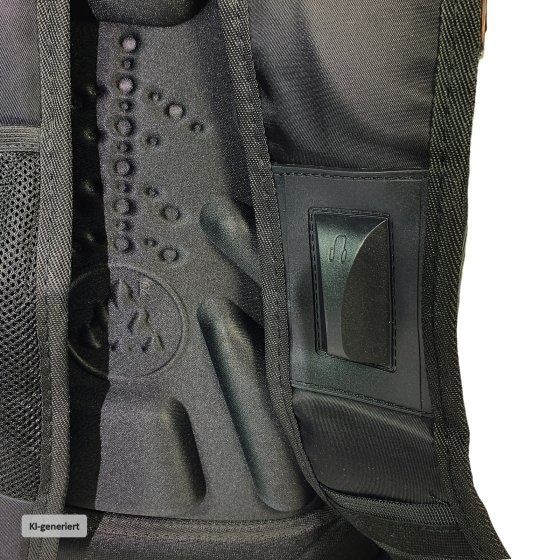 Stylischer Rucksack mit Hartschalen-Optik Ideal für Alltag, Schule und Reisen 