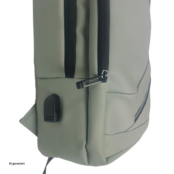 Moderner Laptop-Rucksack 13 Liter mit Kabeldurchführung und Laptopfach 