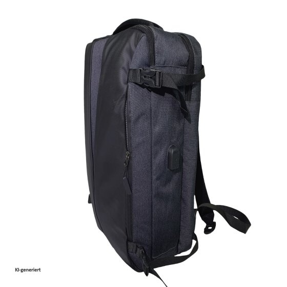 Business-Rucksack u. Tragetasche in einem Stylisch, funktional und kompakt 