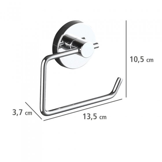 Vacuum-Loc® Toilettenpapierhalter Mod. Milazzo & Haken, 3-tlg., Befestigung ohne bohren 