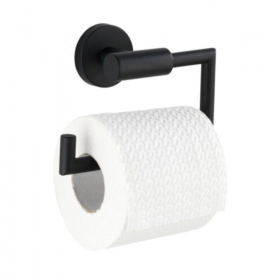 Toilettenpapierhalter Mod. Bosio Edelstahl Black matt ohne Deckel, rostfrei 