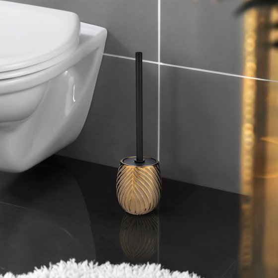 Keramik WC-Garnitur Mod. Idro Gold, schwungvolle Linien-Struktur 