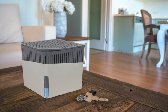 Raumentfeuchter Mod. Cube, Grau, 1000 g, 2er Set, für Räume bis ca. 80 m³