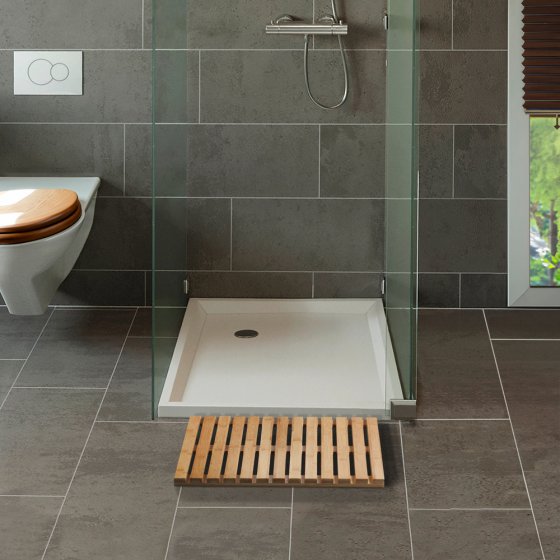Baderost Mod. Indoor & Outdoor Bambus, 40 x 60 cm, mit rutschhemmender Unterseite