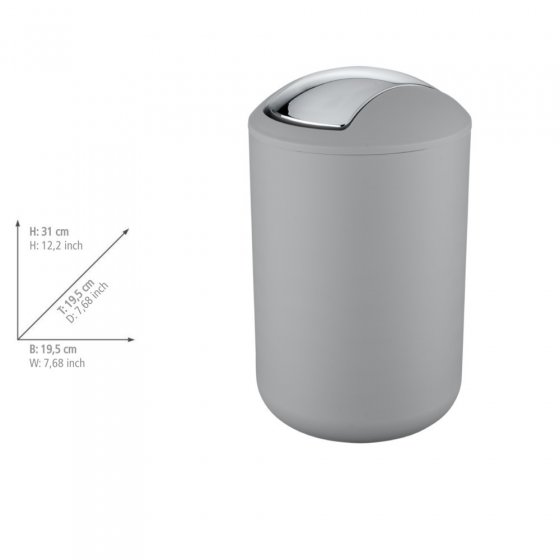 Kosmetikeimer Mod. Brasil Grau L, 6,5 Liter 
