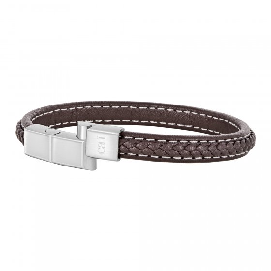 Armband Lederarmband braun 21cm mit Verlängerung 
