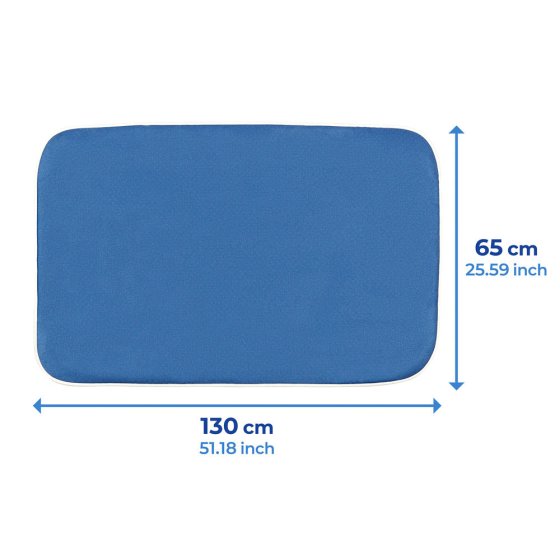 Dampf-Bügeldecke 130 x 65 cm, 50 % Zeit- und Stromersparnis 