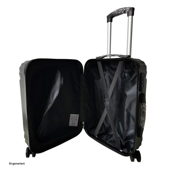Hartschalenkoffer 2er-Set Mabell Schwarz 