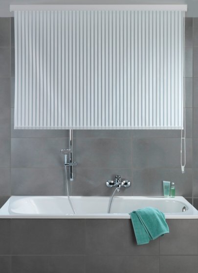 Duschrollo 128 x 240 cm, schnelltrocknendes Rollo für Badewannen 