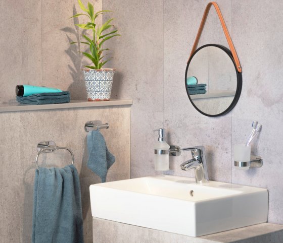 Turbo-Loc® Seifenspender Mod. Orea Shine, Befestigen ohne bohren 