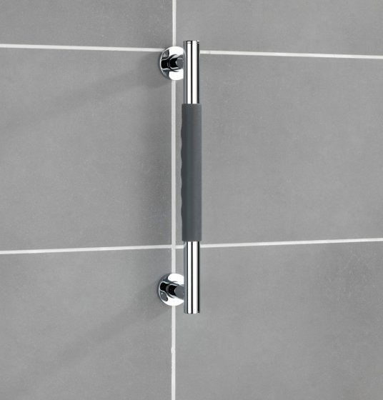 Edelstahl Wandhaltegriff Mod. Secura 40,5 cm, Bad-Sicherheitsgriff, belastbar bis 120 kg