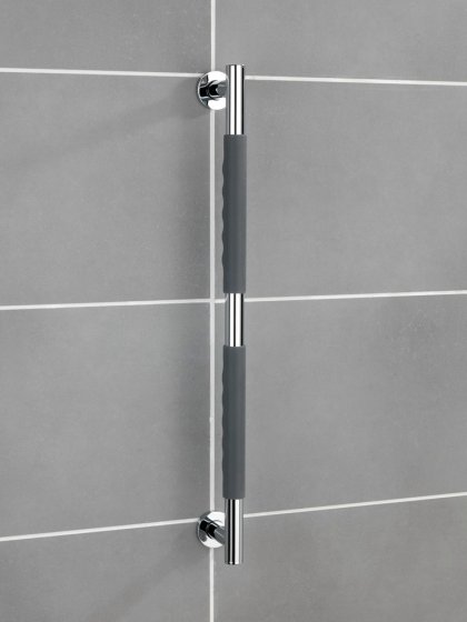 Edelstahl Wandhaltegriff Mod. Secura 65,5 cm, Bad-Sicherheitsgriff, belastbar bis 120 kg