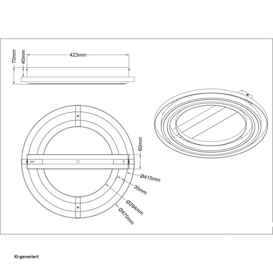 Deckenlampe RILAS 