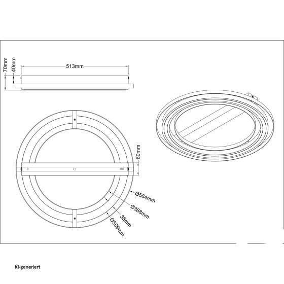 Deckenlampe RILAS 