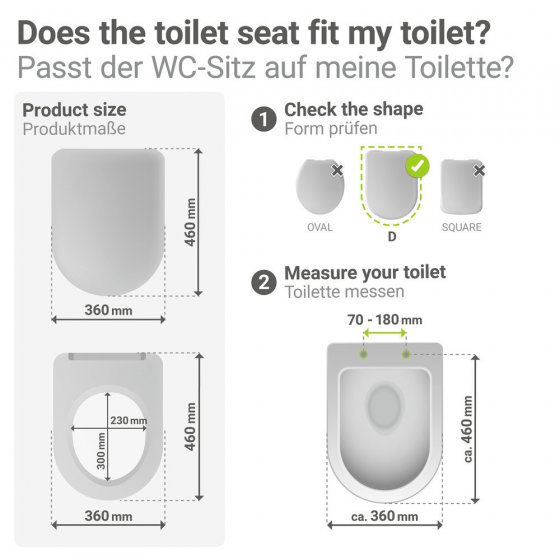 WC-Sitz Mod. Galati Blaugrau matt, aus Duroplast, Soft-Touch-Effekt 