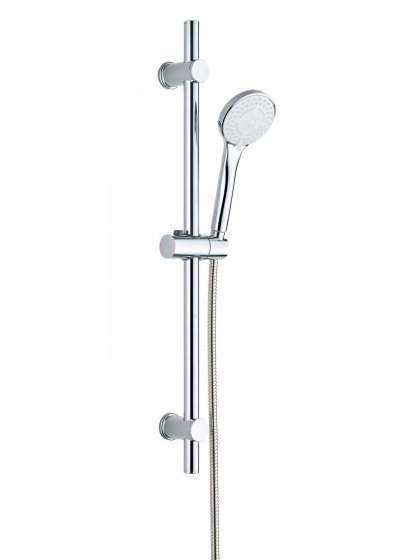 Brauseset Mod. Uno, chrom, Edelstahl, 70 cm Länge, für Durchlauferhitzer geeignet 