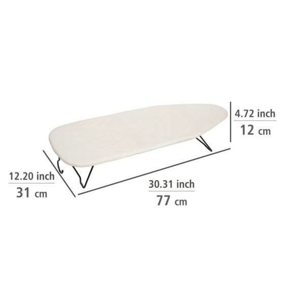 Tischbügelbrett Mod. Leona, Beige, platzsparend verstaubar 