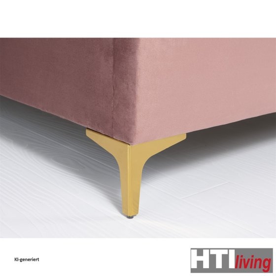 Bett 140 x 200 cm Yoris Pink 