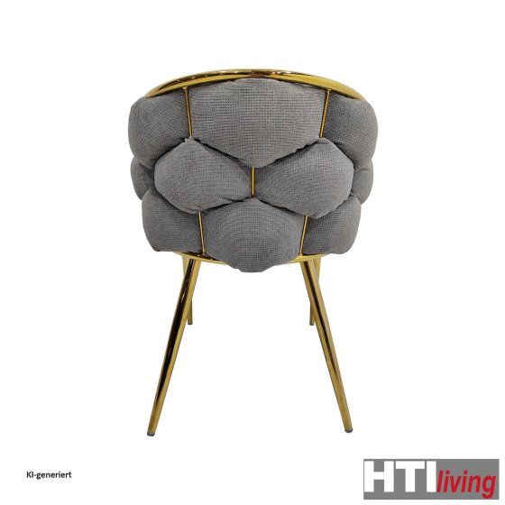 Stuhl Alsen Gold Grau 