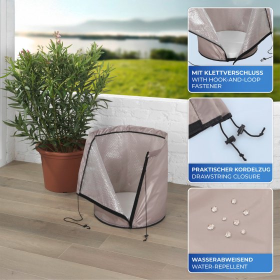 Thermo Pflanztopf-Sack, 45 x 55 cm, gegen Bodenfrost, wasserabweisend 