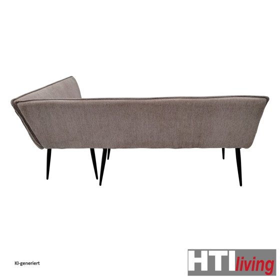Eckbank 195 x 154 cm Mesilla Braun kurzer Schenkel rechts 