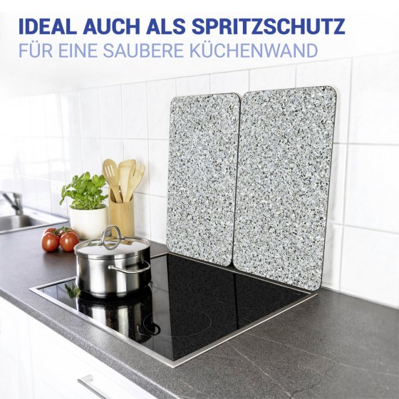 Herdabdeckplatte Universal Mod. Granit, 2er Set, für alle Herdarten geeignet 