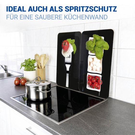 Herdabdeckplatte Universal Mod. Caprese, 2er Set, für alle Herdarten geeignet 