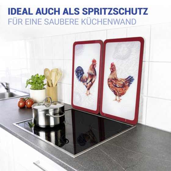 Herdabdeckplatte Universal Mod. Farm, 2er Set, für alle Herdarten geeignet 
