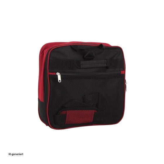Reisetasche auf Rollen Rochester Schwarz Rot 
