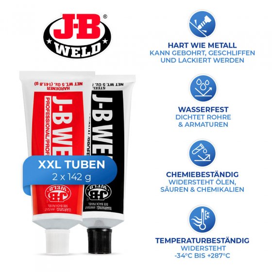 2-Komponenten-Kleber Mod. Industro, 2 XXL-Tuben, klebt dauerhaft alles, superfest 