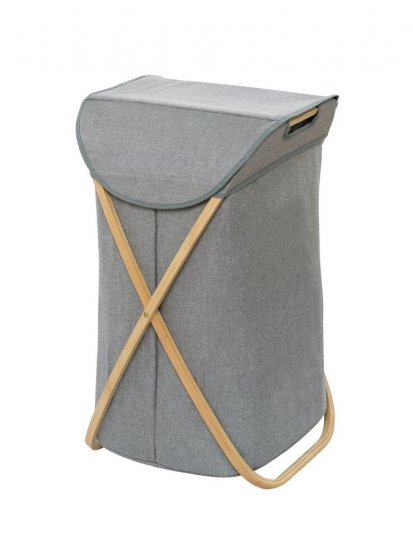 Wäschesammler Mod. Bahari aus Bambus, Wäschekorb, 79 l