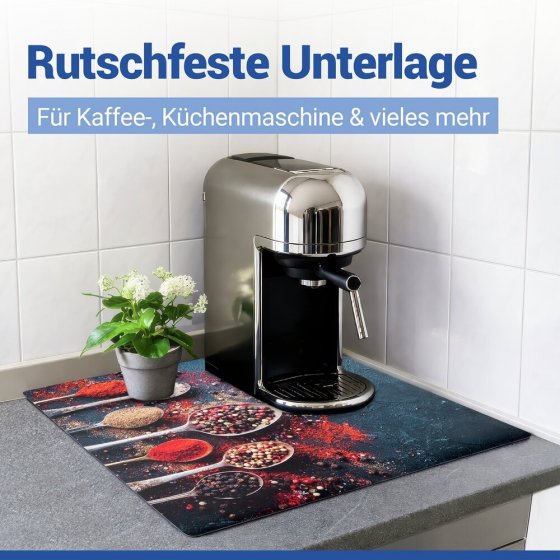 Abdeckmatte Mod. Pikant, mehrfarbig, PVC, 60x52 cm, hitzebeständig und leicht abwischbar 