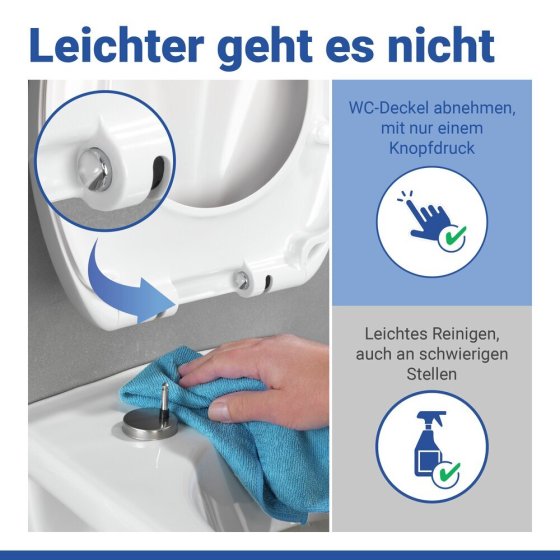 WC Sitz Mod. Muschel, Toilettendeckel mit Absenkautomatik 