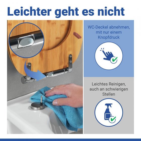 WC-Sitz Mod. Bambusa, aus Bambus 