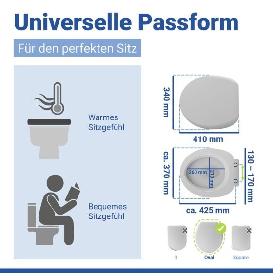 WC Sitz Mod. Bambus, Toilettensitz aus FSC®-zertifiziertem Bambus 