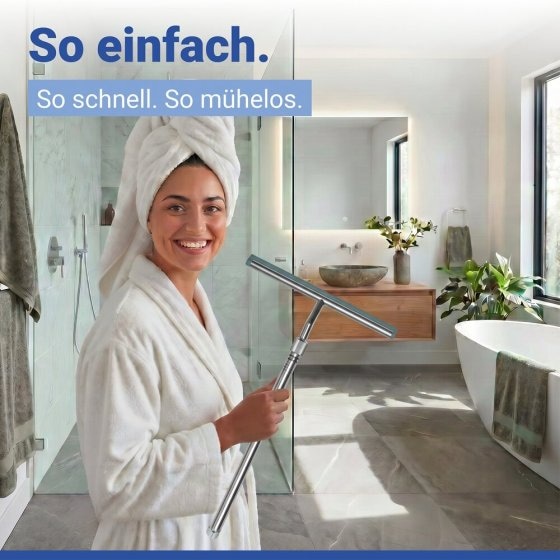 Teleskop Badezimmerwischer, Duschabzieher 