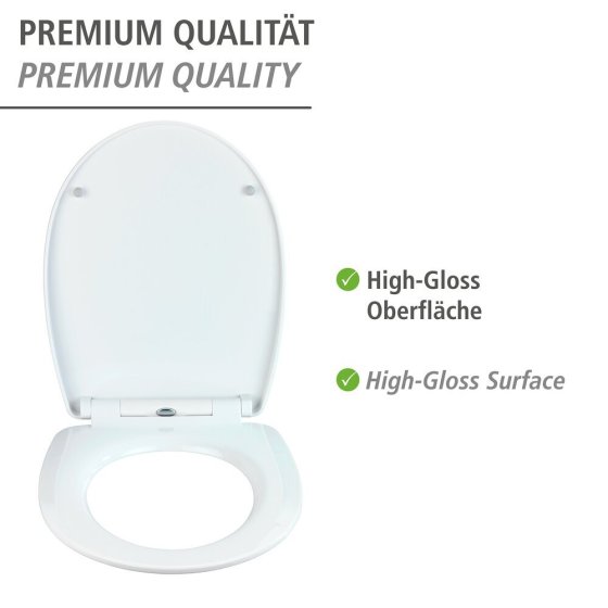 WC-Sitz Mod. Terrazzo High Gloss, aus bruchstabilem Thermoplast 