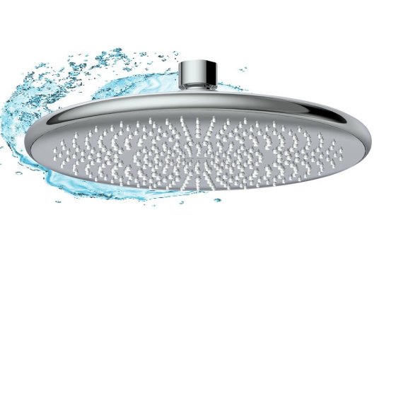 Regenduschkopf Ø 22,5 cm, Universal-Kopfbrause 