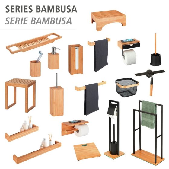 Wandregal Mod. Bambusa, 40 cm, aus Bambus 