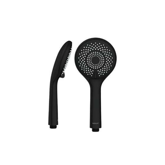 Brauseset Watersaving Schwarz, Länge Stange: 70 cm 
