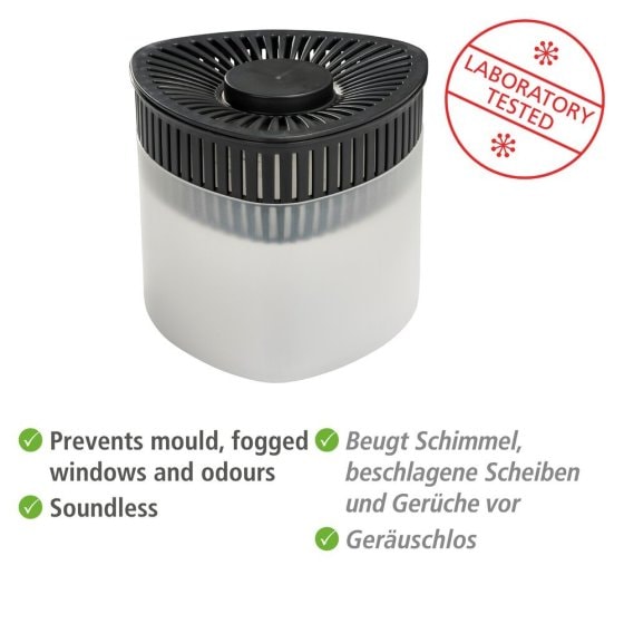 2 x Entfeuchter Mod. Prisma, 4 x 500 g Nachfüller, für Räume bis ca. 40 m³ 