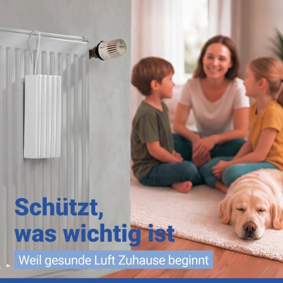 Luftbefeuchter Mod. Linien, 4er Set, aus Keramik 