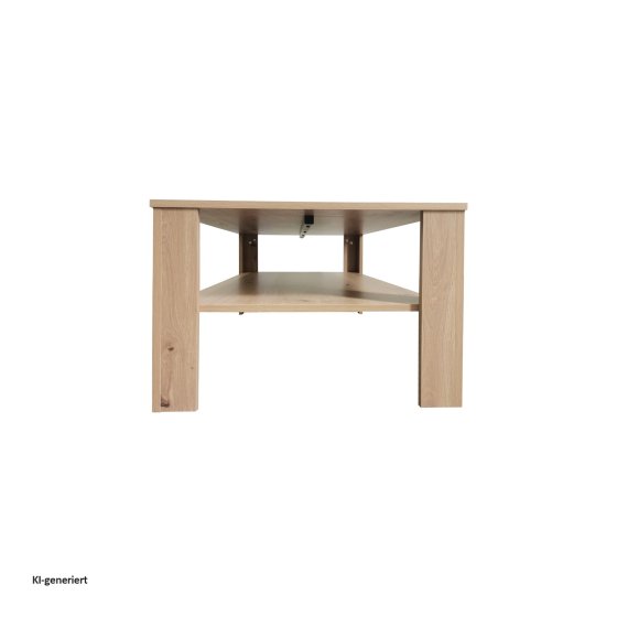 Couchtisch Nina Rechteckig Artisaneiche mit Ablage 