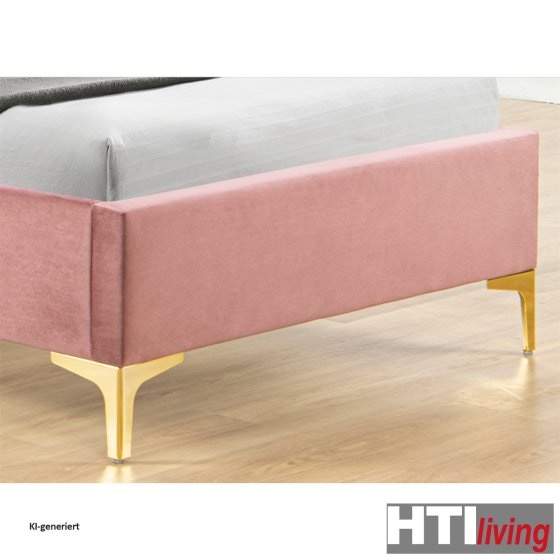 Polsterbett 90 x 200 cm Yoris Pink 